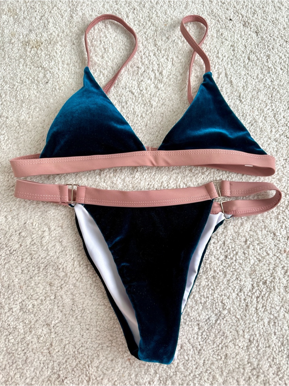 Velvet Triangle Bikini Set